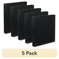 thumbnail image 1 of (5 pack) Universal Slant-ring View Binder, 3 Rings, 1" Capacity, 11 X 8.5, Black, 1 of 4