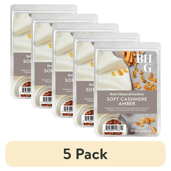 Soft Cashmere Amber Scented Wax Melts, Better Homes & Gardens, 5 oz (Value Size)