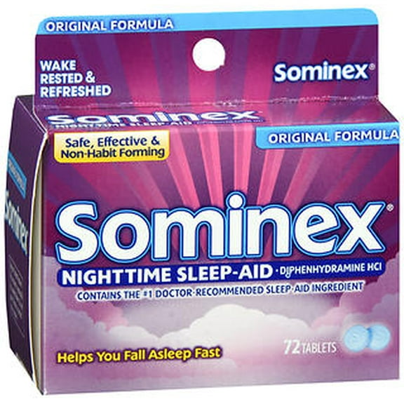 (5 pack) Sominex Original Formula Tablets, 72 ea