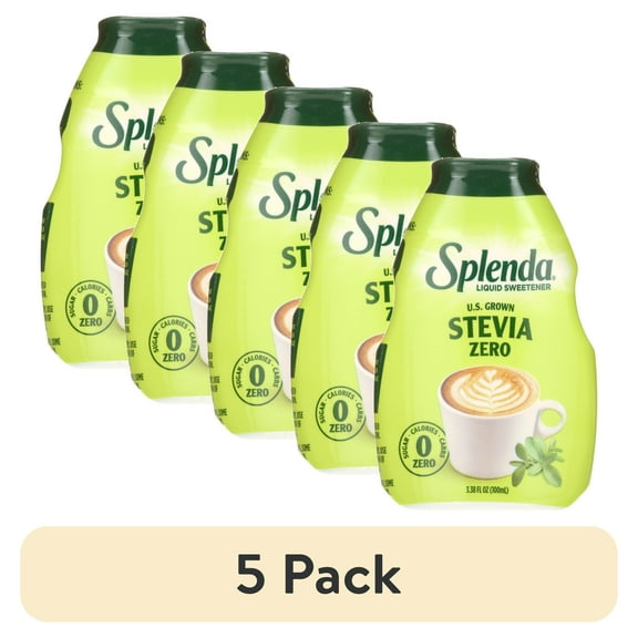 (5 pack) Splenda ZERO Stevia Liquid Zero Calorie Sweetener, 3.38 fl oz