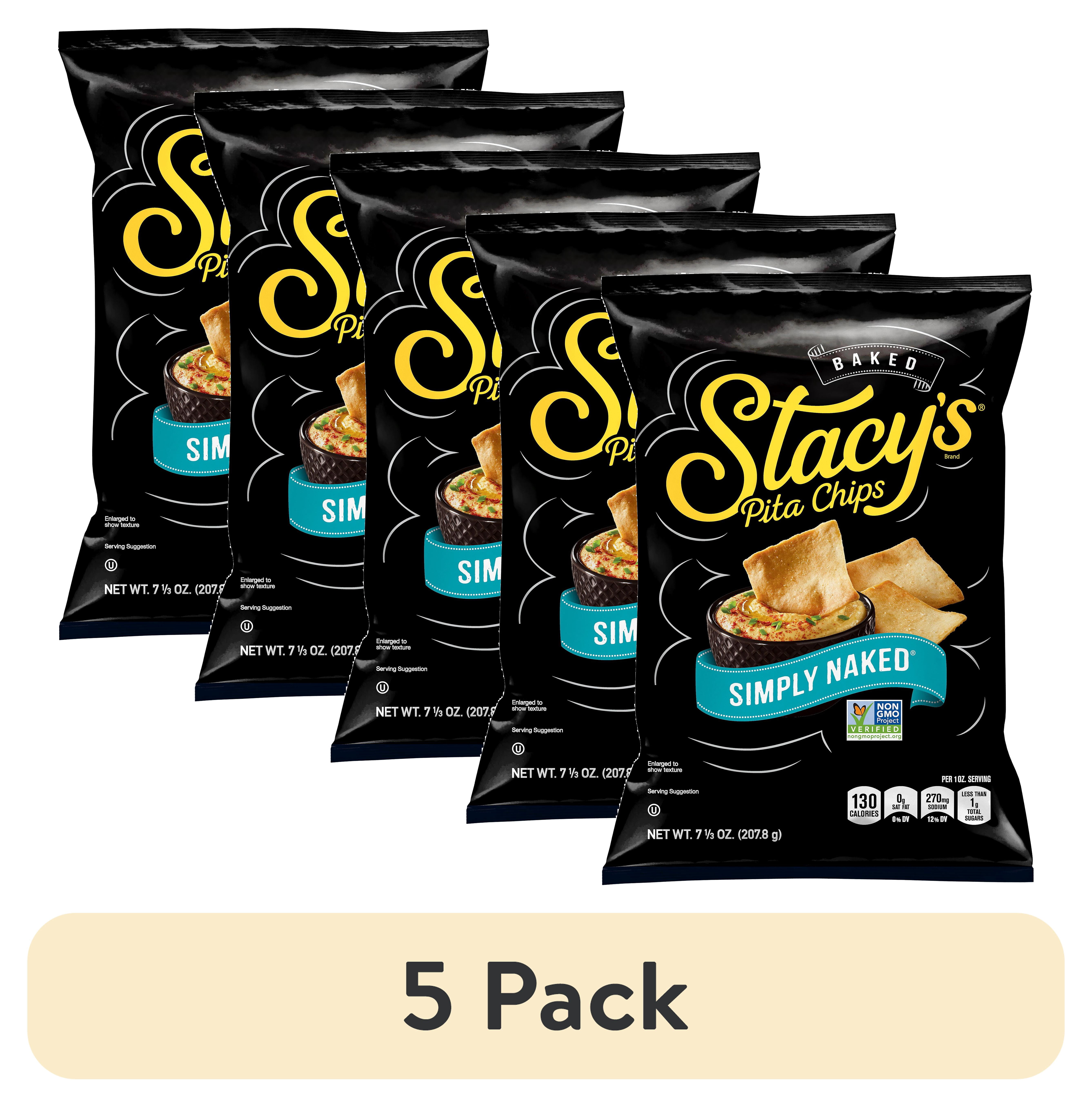 (5 pack) Stacy’s No Artificial Colors or Flavors Sea Salt Pita Chips ...
