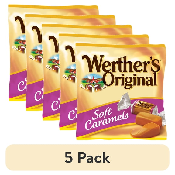 (5 pack) Storck Werther's Original Soft Caramels, 4.51 oz