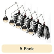 (5 pack) Strike King Promo Spinnerbait, Black
