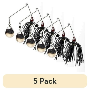 (5 pack) Strike King Promo Spinnerbait, Black