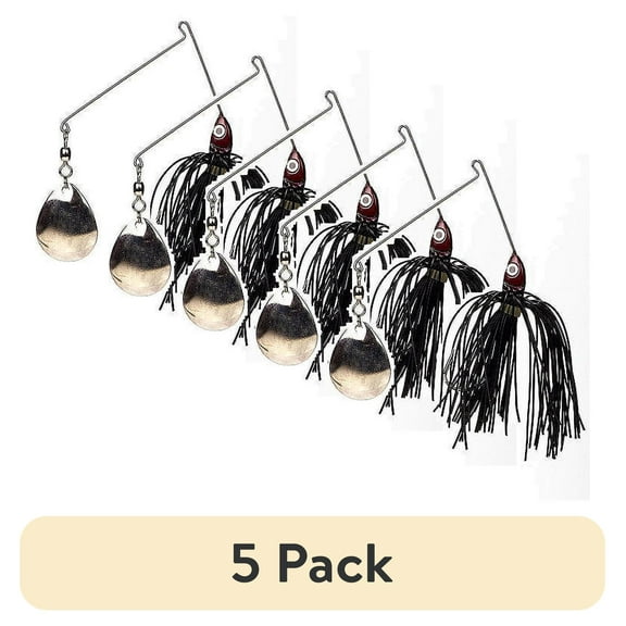 (5 pack) Strike King Promo Spinnerbait, Black