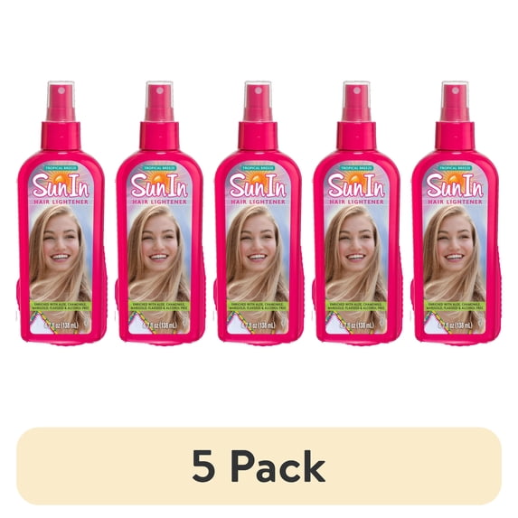 (5 pack) Sun In Hair Lightener, Tropical Breeze, Alcohol-Free, 4.7 oz