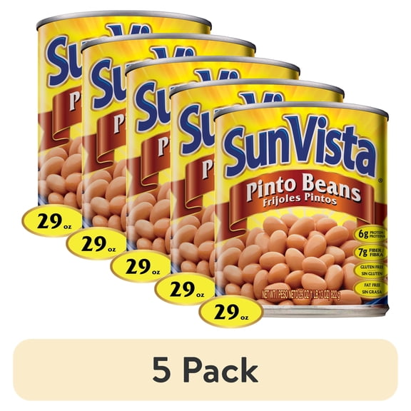 (5 pack) SunVista Pinto Beans 29 oz. Can