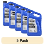 5 pack Super Tech All Mileage Synthetic Blend Motor Oil SAE 5W-20, 5 Quarts