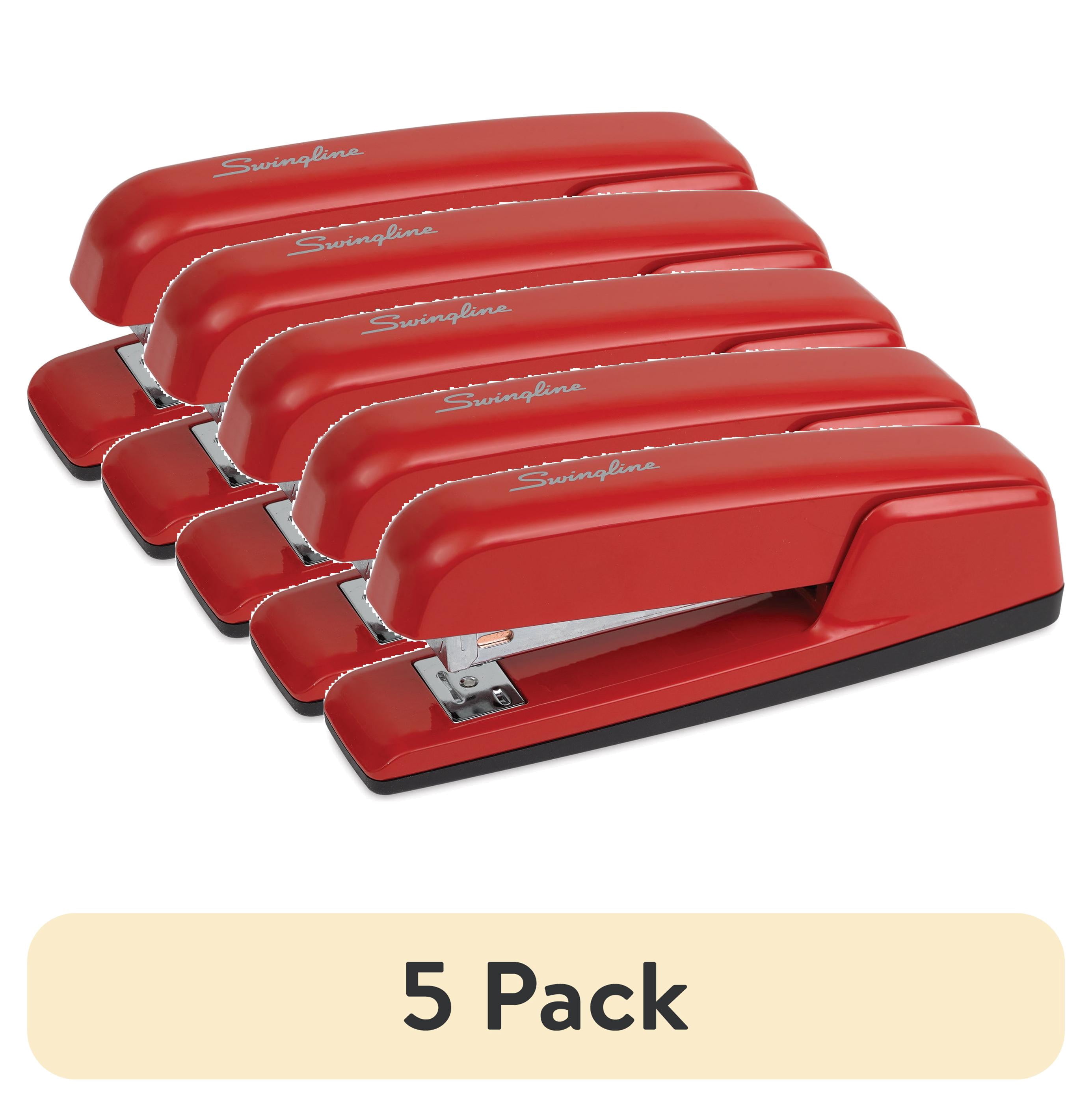 5 pack) Swingline 747 Business Desktop Stapler 30 Sheets Rio Red