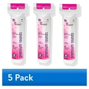 (5 pack) Swisspers Premium Cotton Rounds, 100 Pad 3-Pack (total of 300 Count)
