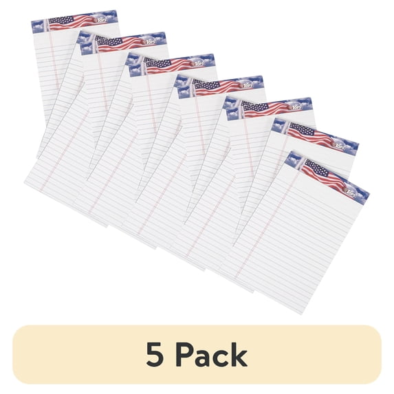 (5 pack) TOPS, TOP75103, American Pride Binding Legal Writing Tablet - Jr.Legal, 3 / Pack