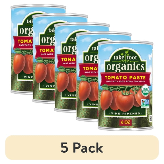 (5 pack) Take Root Organics Tomato Paste, 6 oz Can