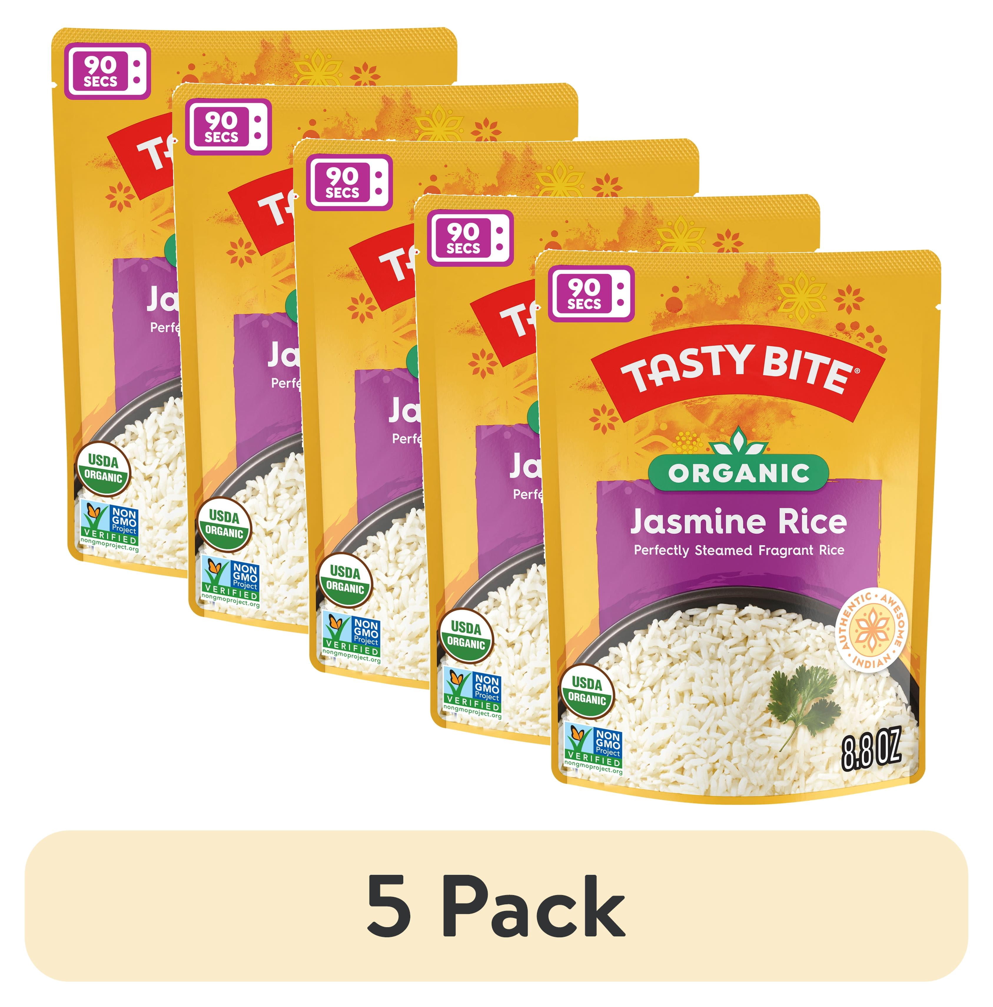 (5 pack) Tasty Bite Organic Jasmine Rice 8.8oz - Fragrant jasmine rice