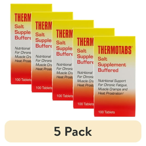 (5 pack) Thermotabs Salt Supplement Buffered Tablets, 100 ea