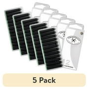 5 pack Thorntons Luxury Goods Short Standard International Fountain Pen Ink Cartridges Green Ink Pack of 12 Refills for Classic Calligraphy Pens Compatible With All Brand Neutral PH Smooth Flow Re-Closable