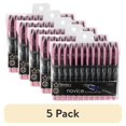 thumbnail image 1 of (5 pack) Thornton's Office Supplies Disposable Fountain Pens, Medium Point, Light Pink Ink, Pack of 12, 1 of 2