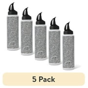 (5 pack) Thyme & Table 12 oz Squeeze Bottle with Drip Free Nozzle
