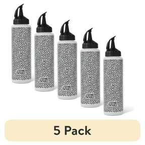 (5 pack) Thyme & Table 12 oz Squeeze Bottle with Drip Free Nozzle