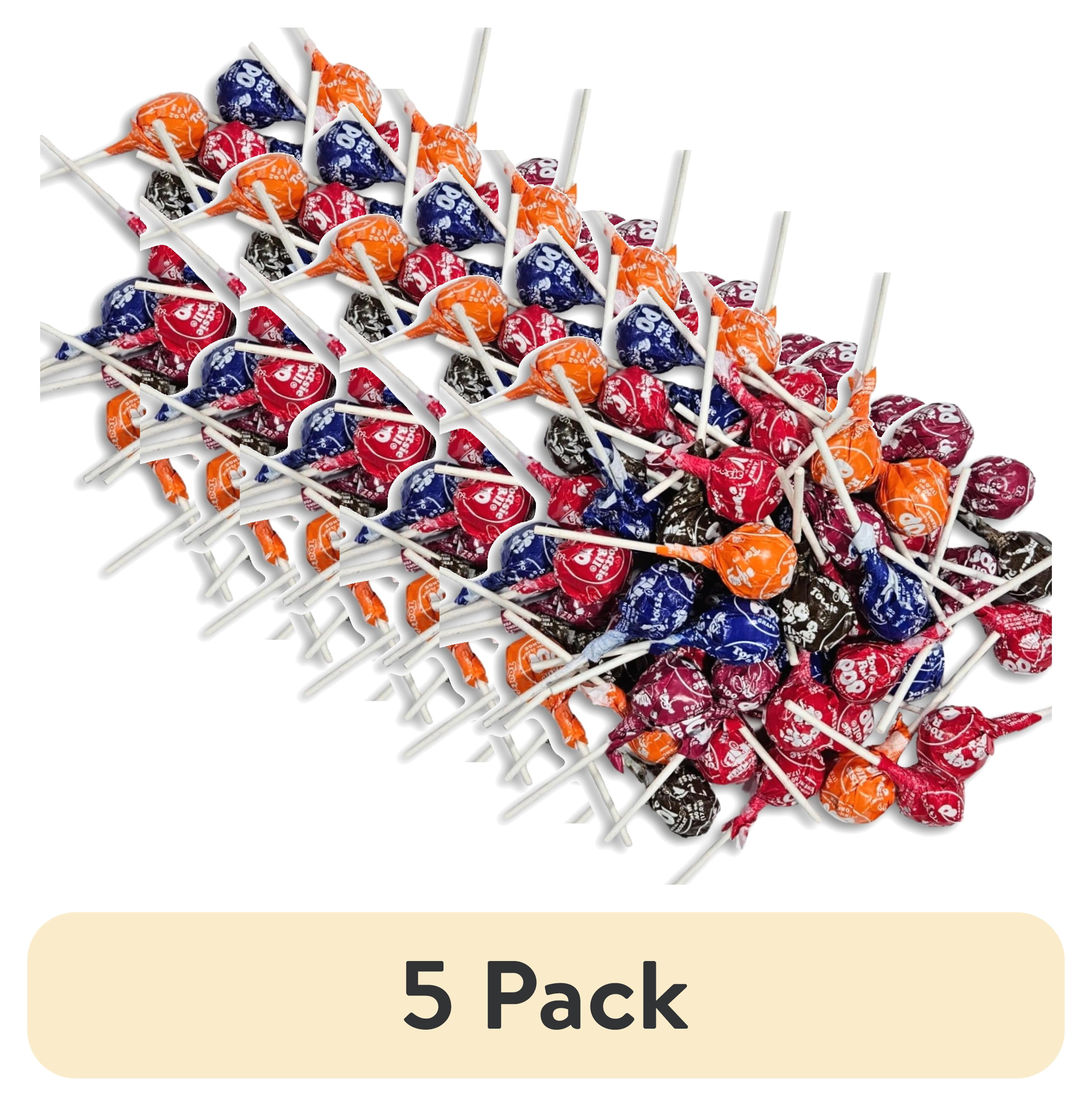 Tootsie Roll Lollipops 5 Pack | 3 Pounds for Employee Breakroom