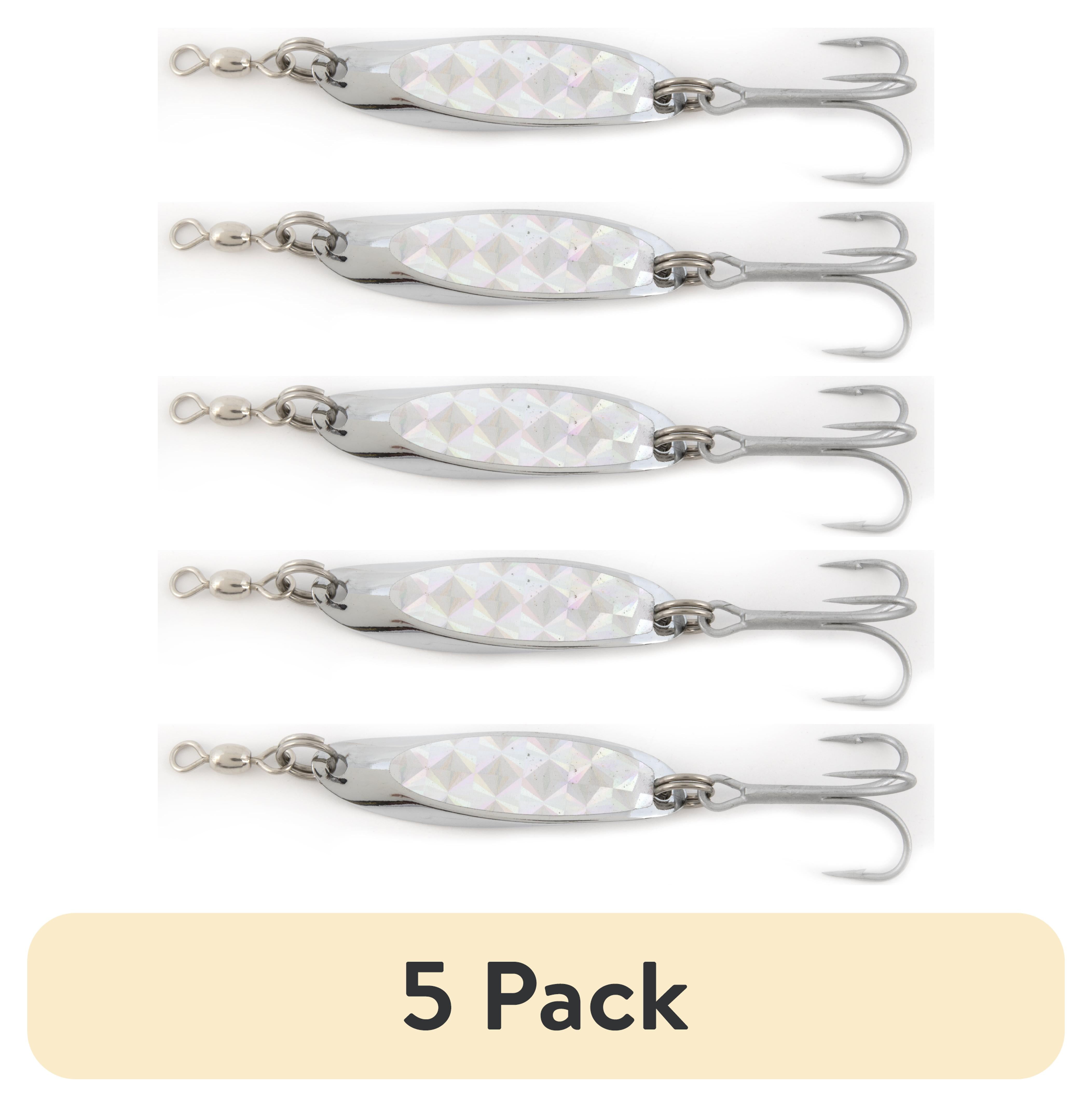 (5 pack) Tsunami Shockwave 1/2 oz Fishing Spoon Lure with Durable Treble Hook