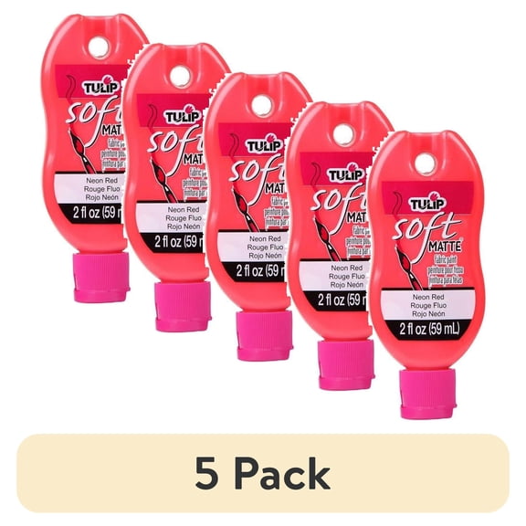 (5 pack) Tulip Soft Matte Fabric Paint, 2oz