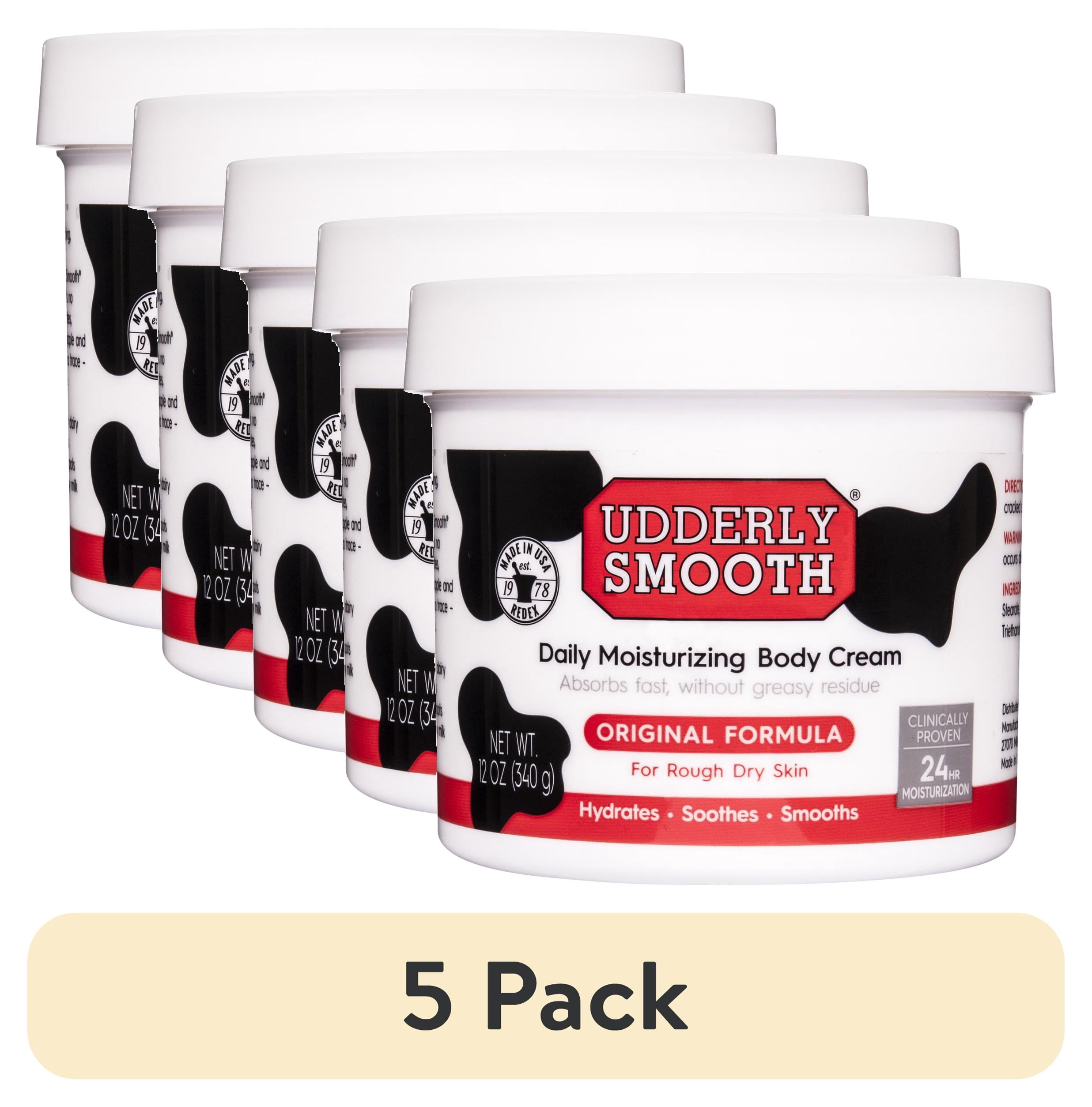 (5 pack) Udderly Smooth Body Cream, 10 oz Jar