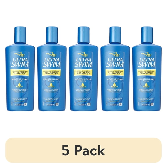 (5 pack) Ultra Swim Chlorine Removal Shampoo, 7 Oz Bottle