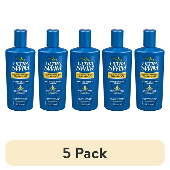 (5 pack) UltraSwim Chlorine Removal Shampoo, Moisturizing Formula 7 oz