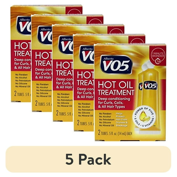 (5 pack) VO5 Hot Oil Therapy Moisturizing Treatment 2 ea