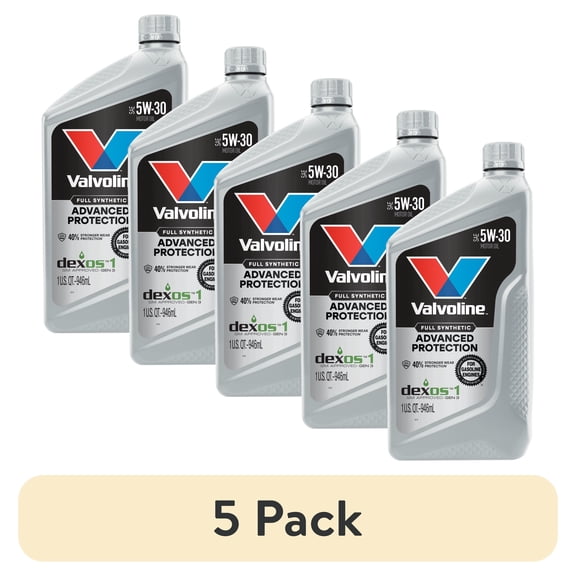 (5 pack) Valvoline Advanced Protection Full Synthetic 5W-30 Motor Oil 1 Quart