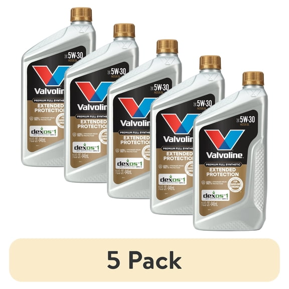 (5 pack) Valvoline Extended Protection Premium Full Synthetic 5W-30 Motor Oil 1 Quart