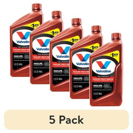 (5 pack) Valvoline Multi-Vehicle Automatic Transmission Fluid - 1 Quart