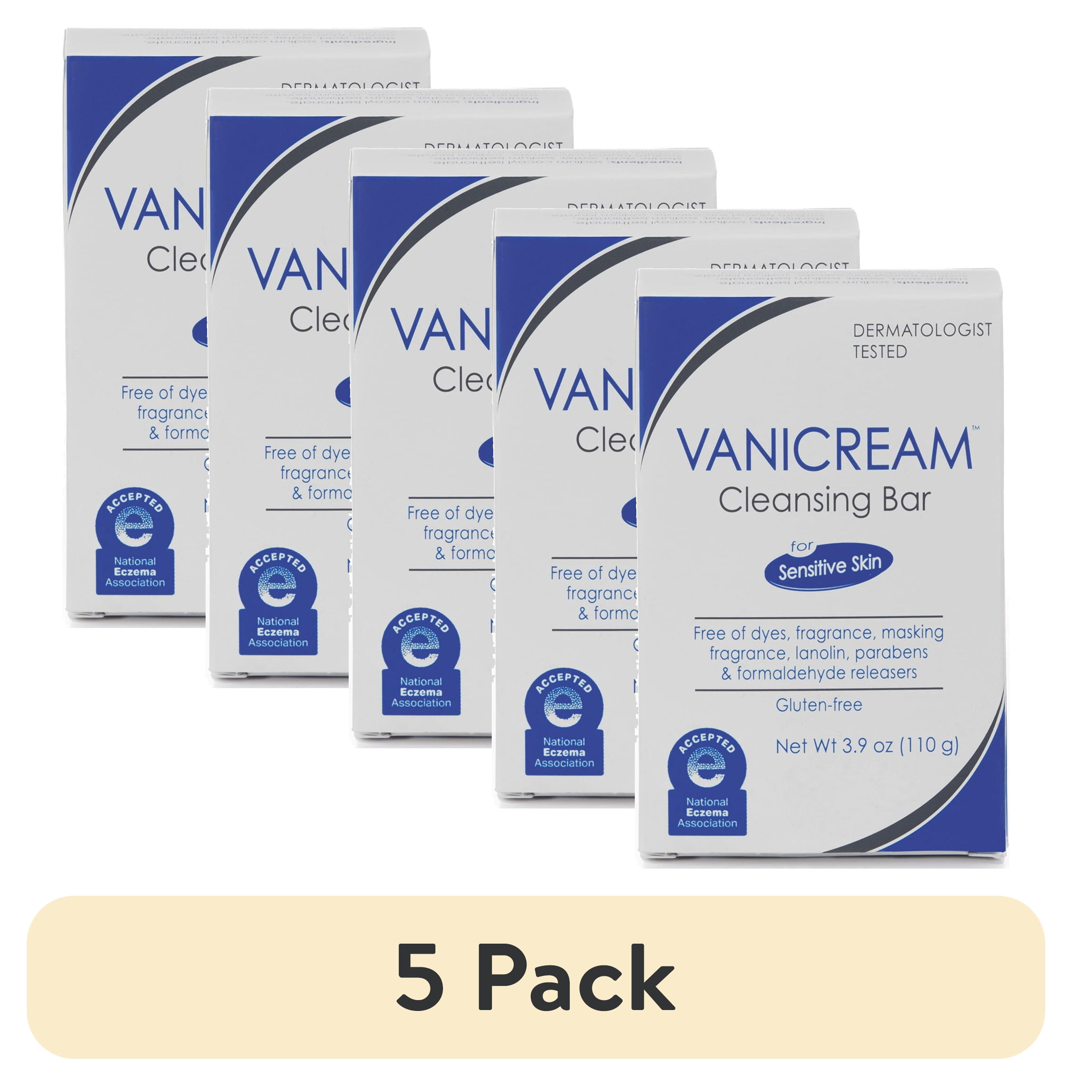 (5 pack) Vanicream Cleansing Bar for Sensitive Skin - 3.9 oz