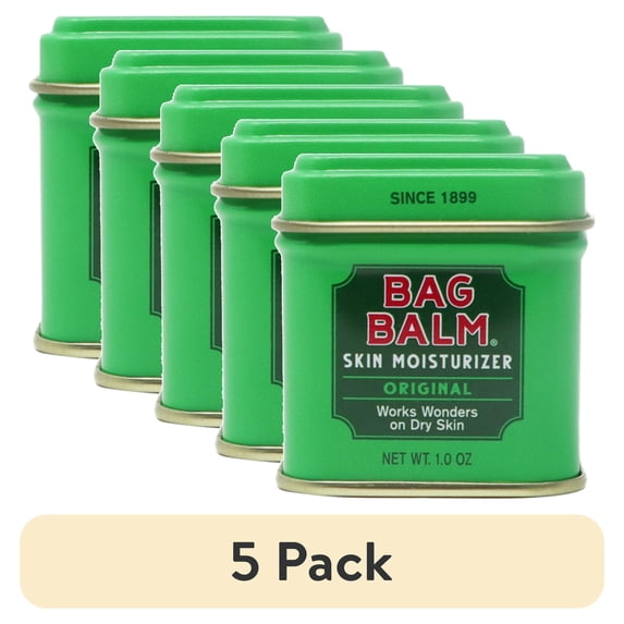 (5 pack) Vermont's Original Bag Balm Original Formula Skin Moistruizer 1oz Tin