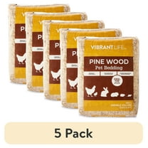 (5 pack) Vibrant Life Pine Wood Pet Bedding, 141 L Bag