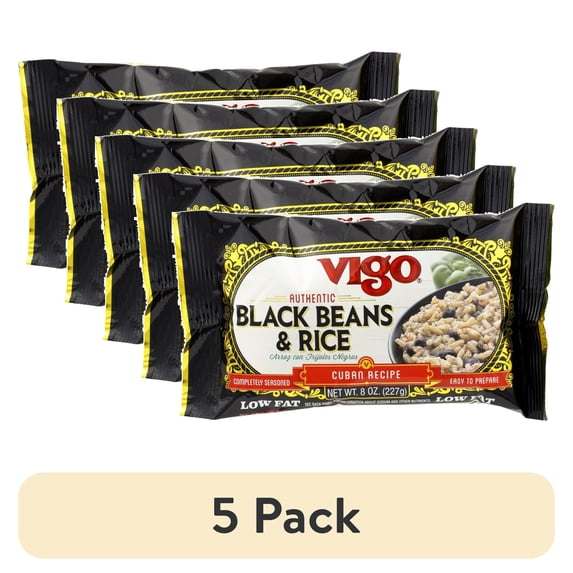 (5 pack) Vigo Black Bean And Rice, 8 Oz.