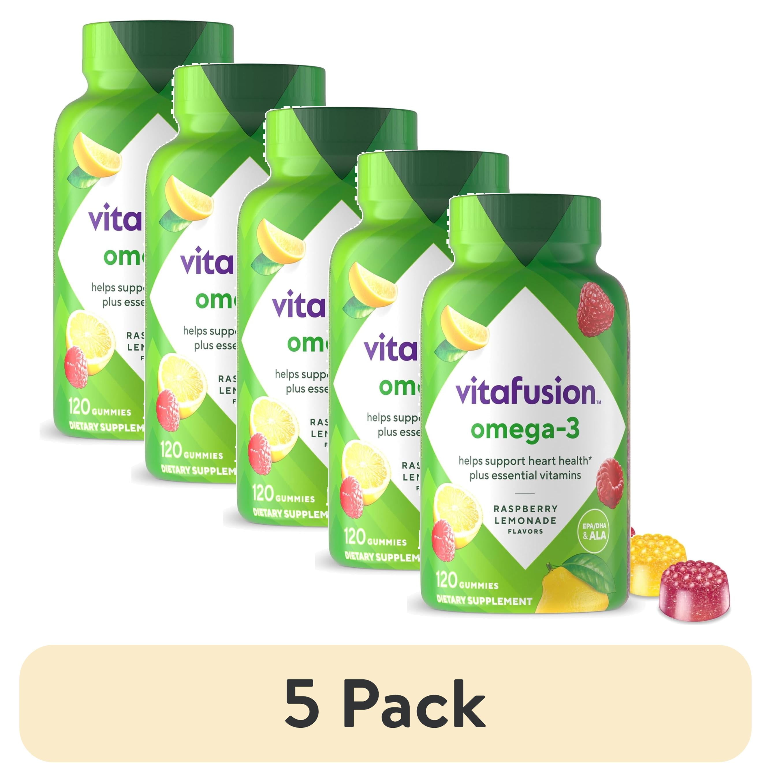 4 pack) Vitafusion Omega 3 EPA/DHA Gummy Vitamins for Adults