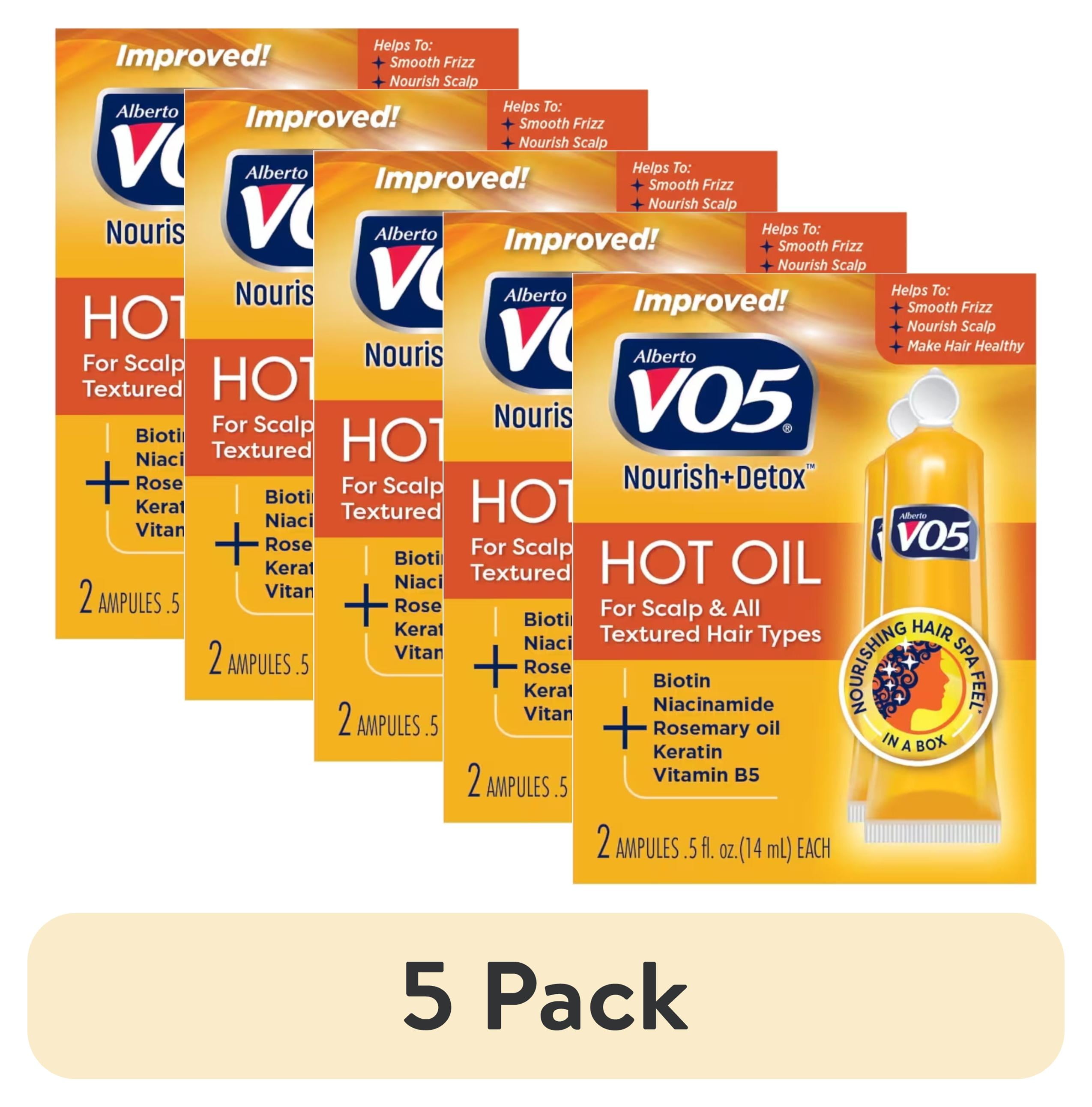3 pack) Alberto VO5 Nourish + Detox Hot Oil Hair Treatment, 2