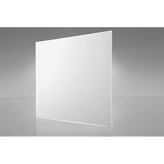 5 pack- WHITE TRANSPARENT ACRYLIC PLEXIGLASS SHEET 1/8" 8" X 12"