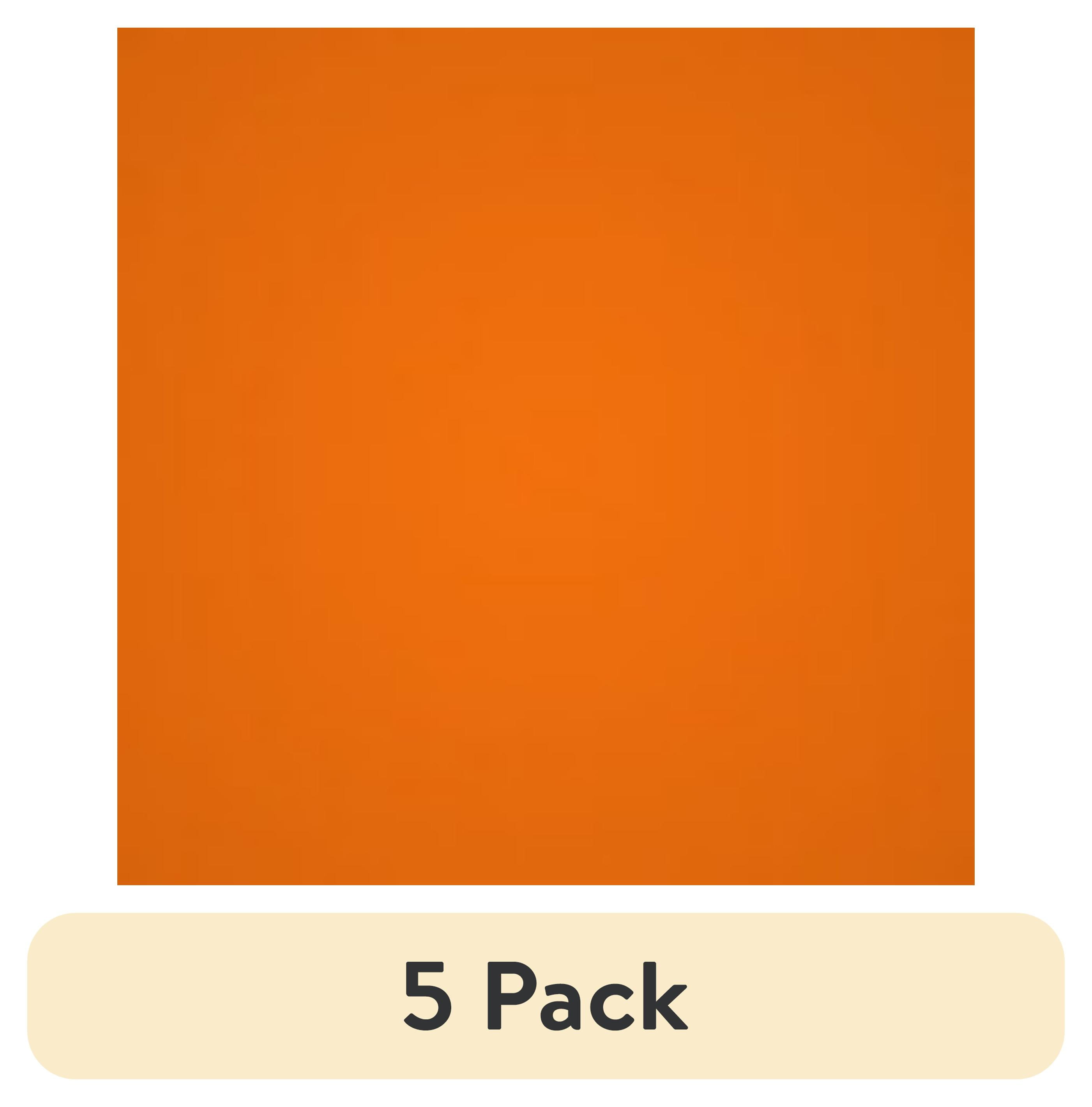 (5 pack) Waverly Inspirations 1 Yard Cut 100% Cotton Solid Fabric, Zinnia Orange, 44" Wide for Quilting & Sewing