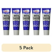 5 pack White Lithium Grease 8 Ounce Tube