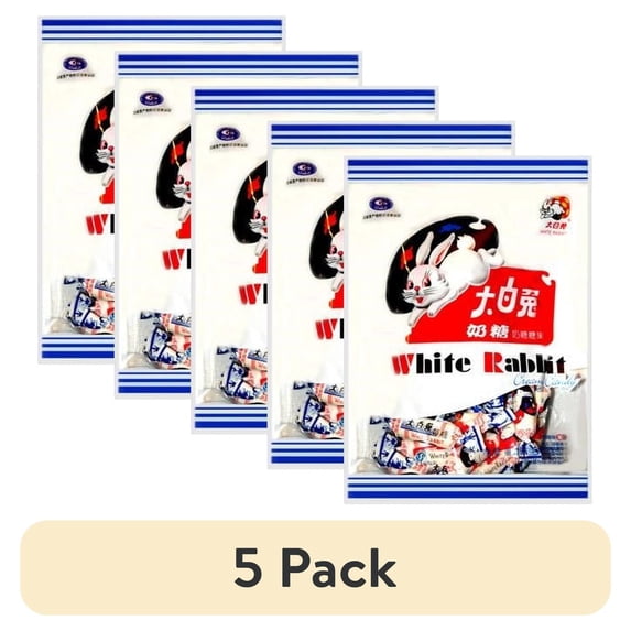 (5 pack) White Rabbit Creamy Candy. These come in a bag of 6.3 oz.