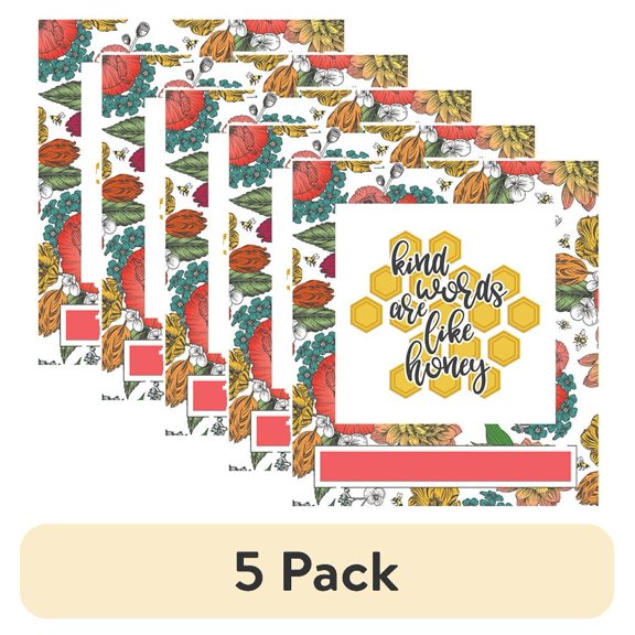 (5 pack) Wild Honey Stickers 12"X12"-Elements