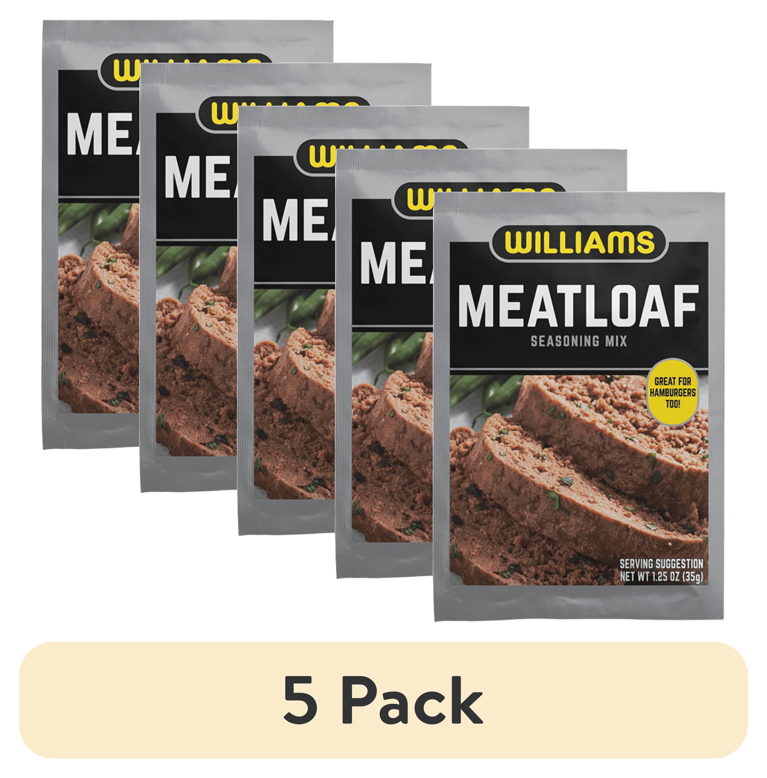 (5 pack) Williams Meatloaf Seasoning Mix, 1.25 oz