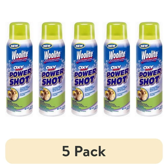 (5 pack) Woolite Oxy Deep Power Shot Carpet Spot & Stain Remover (8538)