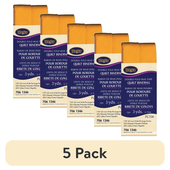 (5 pack) Wrights 3 Yd Quilt Binding
