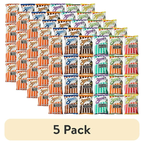 (5 pack) Zapp's Potato Chips Super Variety Pack, 1.5oz | Pack of 24