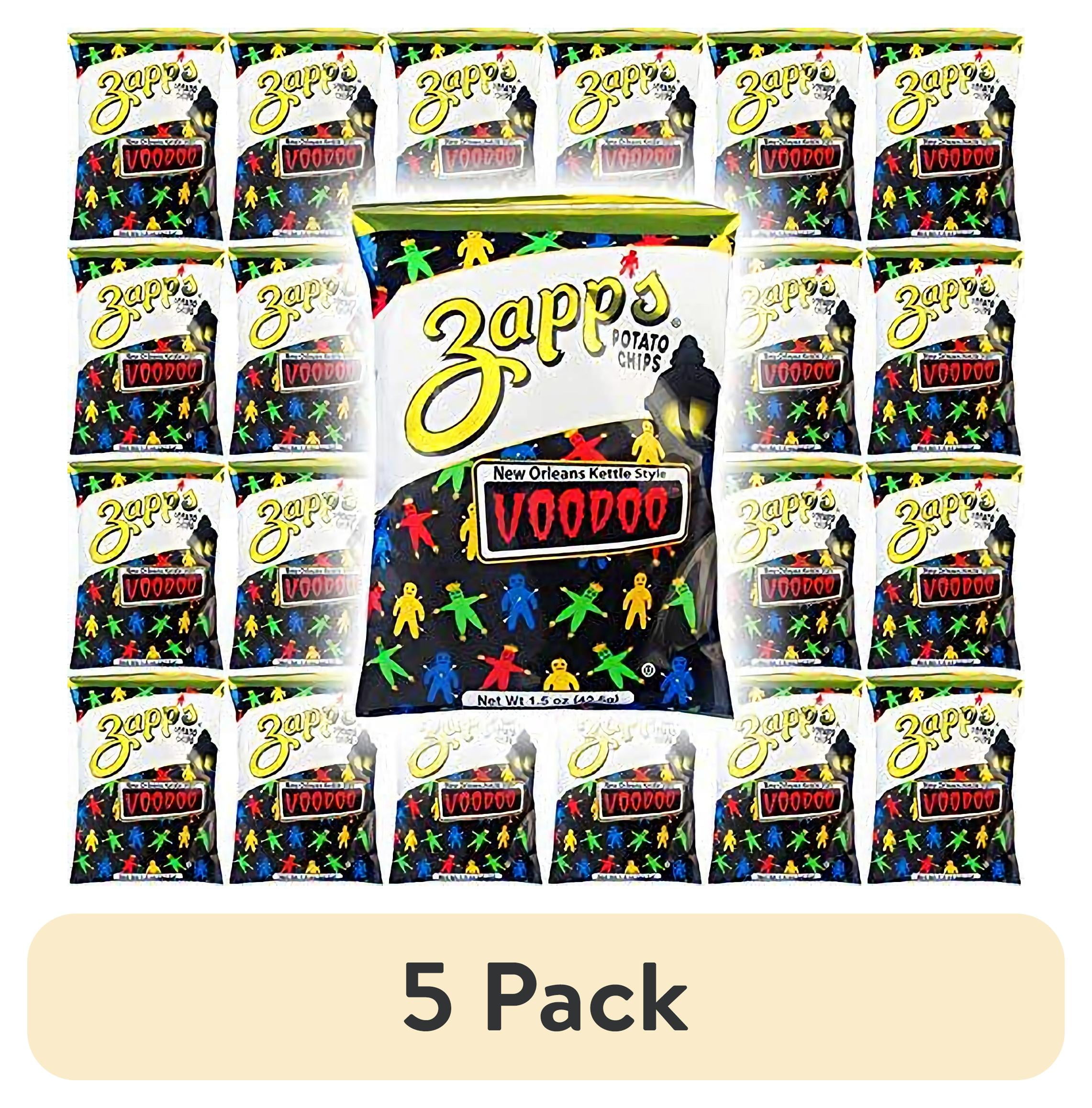 (5 pack) Zapp's Potato Chips, VooDoo New Orleans Kettle Chips, 1.5oz ...