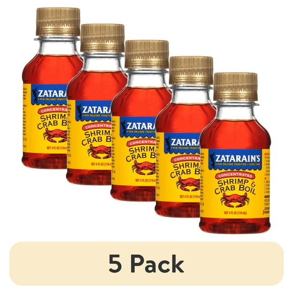(5 pack) Zatarain's Concentrated Shrimp & Crab Boil, 4.0 fl oz Bottle
