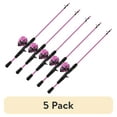 thumbnail image 1 of (5 pack) Zebco Slingshot Spincast Reel and Fishing Rod Combo, 5-Foot 6-Inch 2-Piece Fishing Pole, Size 30 Reel, Right-Hand Retrieve, Purple, 1 of 7